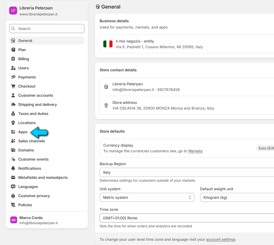 shopify create APP